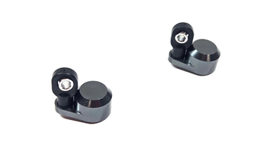 (Gray) Dlux RC Aluminum Big Bore Offset Shock Cap (2)