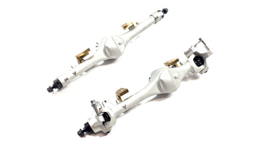 Vanquish F10T Aluminum Straight Axle Set w/ Brass Leaf Spring Mounts