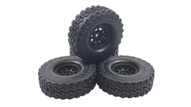 Vanquish 1.9 4.75 Yokohama Geolander M/T G003 Scale Tires w/ Plastic Bead Lock Wheels Set of 4