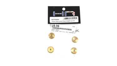 HotRacing +4mm Steel Axle Brass Weights For Axial SCX24
