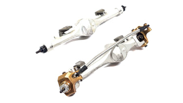 China Aluminum F10 Straight Axle Set w/ Brass Steering Knuckles & Leaf Spring Mounts