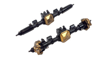 Axial 3 Piece AR44 Straight Axle Set w/ Brass HopUps
