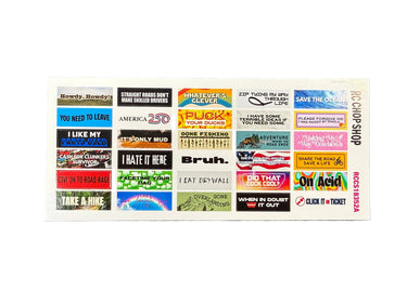 1/10 Scale Bumper Stickers (#3)