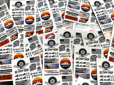 RCCS Off-Roading Mini Sticker Sheet