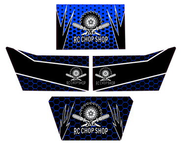 Speedy RC R2 Short Panel Moon Buggy Wrap Kit RC Chop Shop Theme (Various Colors)