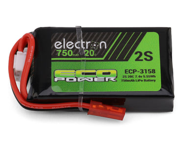 New EcoPower "Electron" 2S 20C LiPo Battery w/JST Connector (7.4V/750mAh) (Redcat® Ascent 18®)