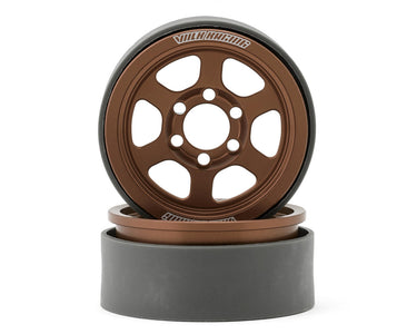 New Vanquish Products 1.9" Volk Racing TE37XT CNC Aluminum Crawler Beadlock Wheels (Bronze) (2) (M-SPEC)