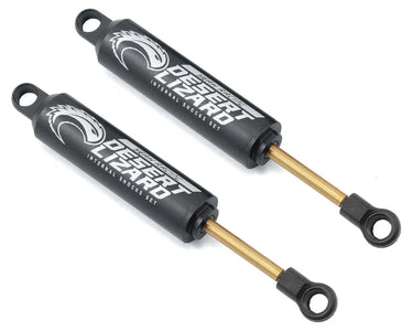 Nuevos amortiguadores internos de aluminio Desert Lizard de dos etapas Yeah Racing (negros) (2) (90 mm)