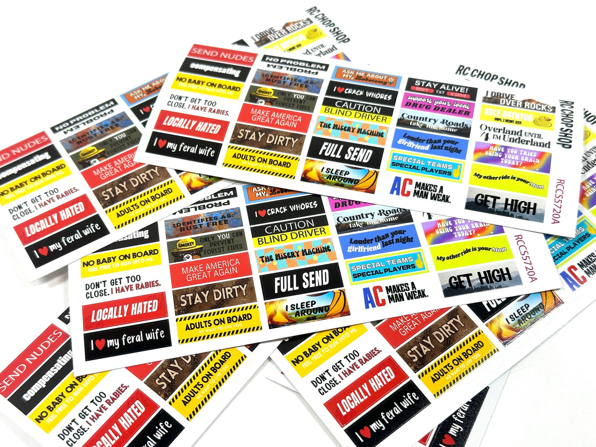 Part Sticker Best Example Axles + Axle Parts – The RC Chop Shop