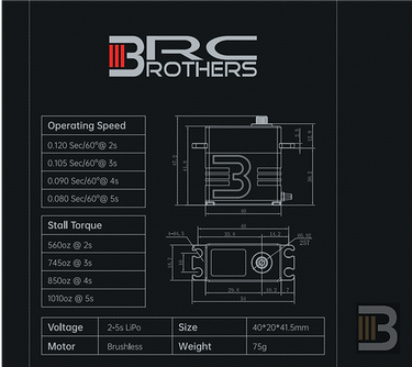 New 3Brothers G13 Pro Brushless Servo