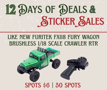 ❄️ Like New Furitek FX118 Fury Wagon Brushless 1/18 Scale Crawler RTR Sticker Sale ❄️