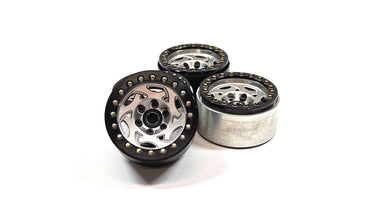 SSD RC Aluminum 1.9 Walker Evan Style Bead Lock Wheels w/ Scale Hardware