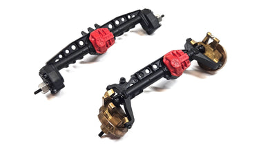 Axial AR45 Portal Axles w/ Brass Steering Knuckles & Portal Covers