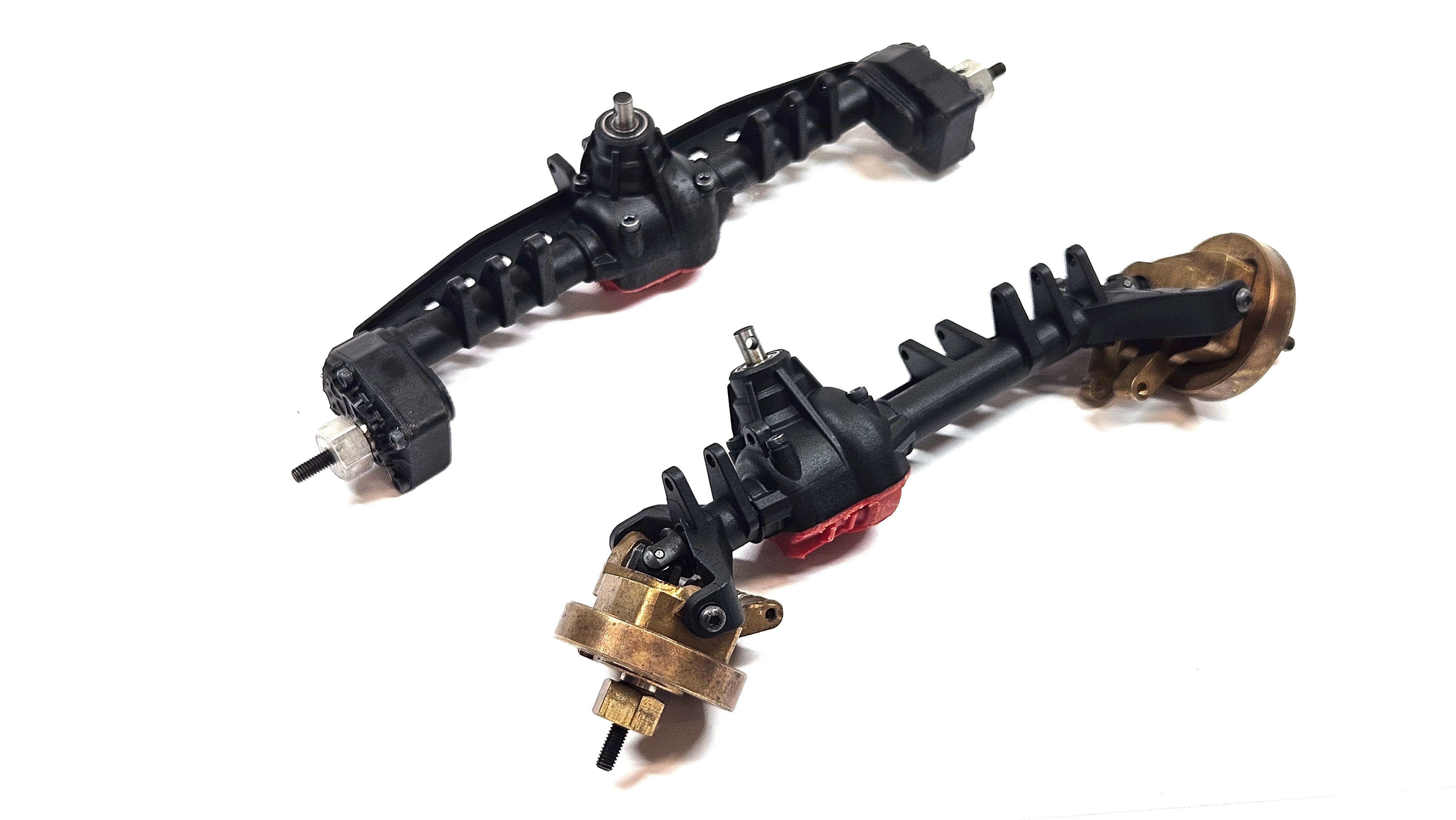 Axial AR45 Portal Axles w/ Brass Steering Knuckles & Portal