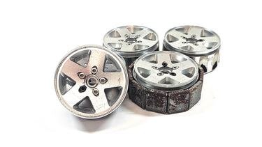 Aluminum 1.9 Stock Jeep Replica Bead Lock Wheels Set of 5
