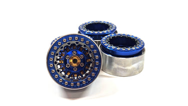 1.9 Aluminum Bead Lock Wheels w/ Hubs