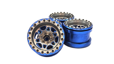 Discontinued Integy 2.2 Aluminum Bead Lock Wheels w/ Brass Hub Weights