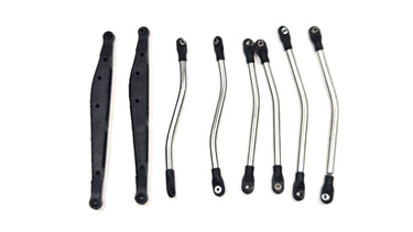 Axial RR10 Bomber Stainless Link Kit w/ Plastic Trailing Arms (No Steering Links)