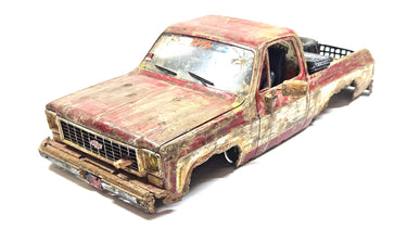 Custom Weathered RC4WD Scottsdale Chevy Pickup Hard Body