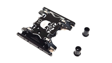 HotRacing Aluminum Axial SCX10ii Kit Style Skid Plate w/ Roller Bearings