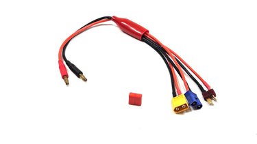 Battery Charger Octopus Connector w/ 4mm Bullets