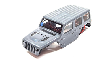 Axial SCX24 Jeep Rubicon Lexan Body w/ LED Lights
