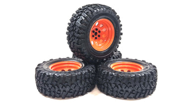 PitBull RC Rock Beast XL 7.50 x 3.8 Tires On Steel Bead Lock Wheels