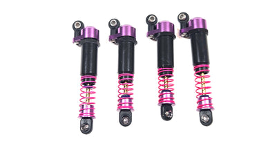 Traxxas Short Big Bore Shock Set w/ DLUX Aluminum Caps & Spring Cups