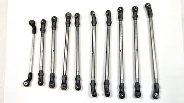 Axial SCX10iii Basecamp Stainless Complete Link Kit