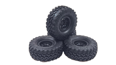 Axial 1.9 Nitto Trail Grappler M/T Tires On Plastic Bead Lock Wheels