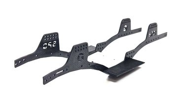 Gspeed TGH-V3 Carbon Fiber Chassis w/ Delrin Skid Plate & 3D Printed Rock Sliders