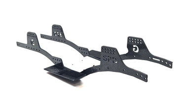 Gspeed TGH-V3 Carbon Fiber Chassis w/ Delrin Skid Plate & 3D Printed Rock Sliders