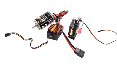 Spektrum Brushed Waterproof ESC, 35T Brushed Motor & S614 Metal Gear Steering Servo