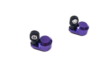 (Purple) Dlux RC Aluminum Big Bore Offset Shock Caps (2)