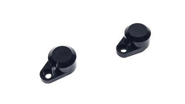 (Black) Dlux RC Aluminum Big Bore Offset Shock Caps (2)