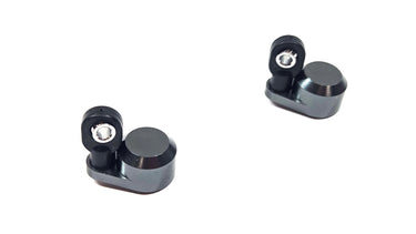 (Gray) Dlux RC Aluminum Big Bore Offset Shock Cap (2)