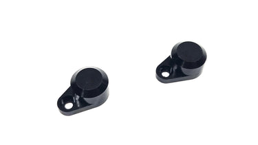 (Black) Dlux RC Aluminum Big Bore Offset Shock Caps (2)
