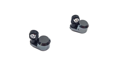 (Gray) Dlux RC Aluminum Big Bore Offset Shock Cap (2)