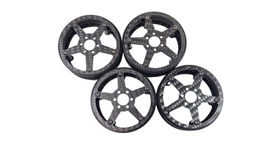2.2 Carbon Fiber 5 Spoke Bead Lock Wheels Set of 4