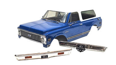 Traxxas TRX4 1972 Chevy Blazer Scale Lexan Body w/ Clipless Body Mount System & Bumper Set