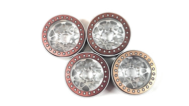 Billet RC Mini Forged 1.9 WIDE Bead Lock Wheels Set of 4