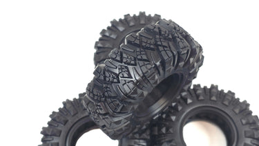 1.9 Xrawler Tires All Terrain M/T Tire Set of 4 110x38mm