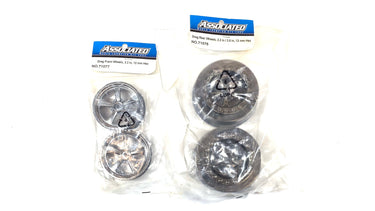 Team Associated Front & Rear Plastic Drag Wheels 2.2/3.0 12mm Hex