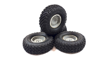 1.9 Axial Falken Wild Peak M/T 4.70 Wheels & Tires w/ Scale Hubs