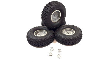 1.9 Axial Falken Wild Peak M/T 4.70 Wheels & Tires w/ Scale Hubs