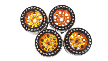1.9 Aluminum Orange Bead Lock Wheels Set Of 4