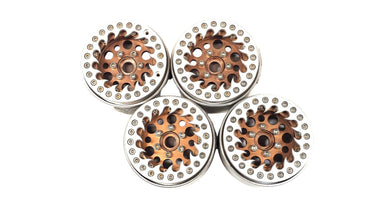 1.9 Aluminum Bead Lock Wheels w/ Hubs Set of 4