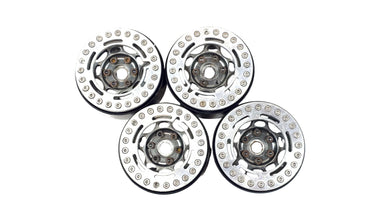 1.9 Gray Aluminum Bead Lock Wheels w/ IBTR Style Bead Lock Rings