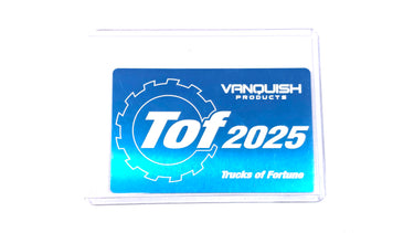 Blue Vanquish Trucks Of Fortune 2025 Aluminum Card
