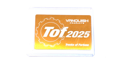 Brass/ Dark Gold Vanquish Trucks Of Fortune 2025 Aluminum Card